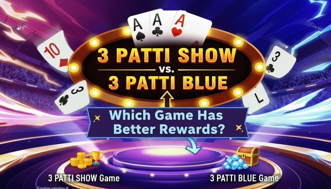 3 Patti Show Game vs. 3 Patti Blue | Which Game Has Better Rewards?