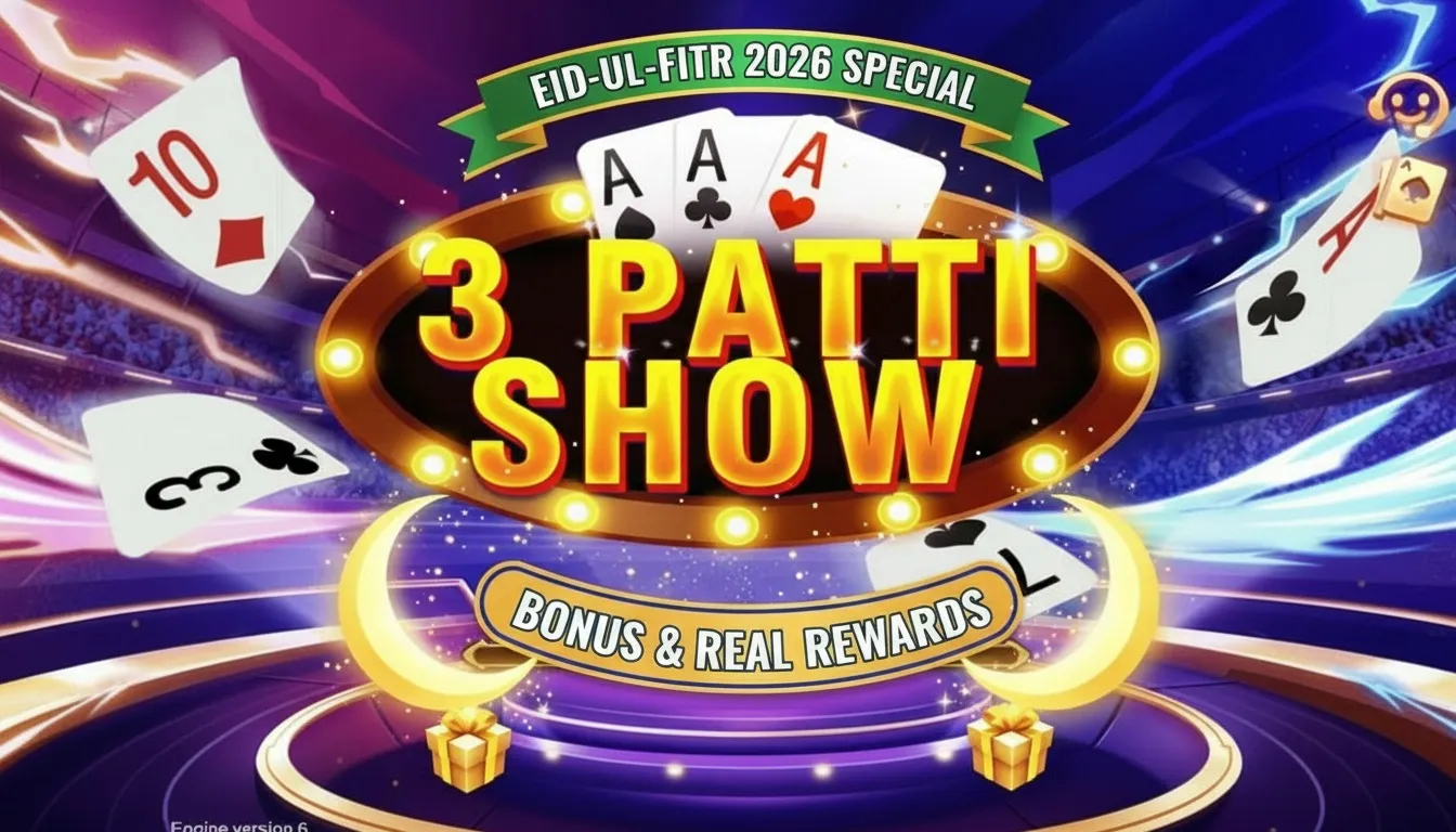 3 Patti Show Game Eid-ul-Fitr 2026 Special Bonus Real Rewards