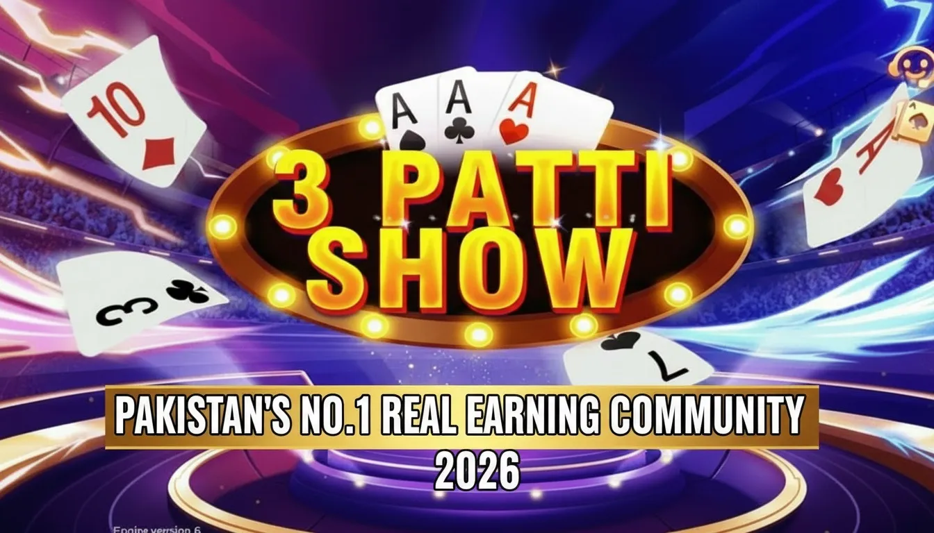 3 Patti Show Game Pakistan's No.1 Real Earning Community 2026
