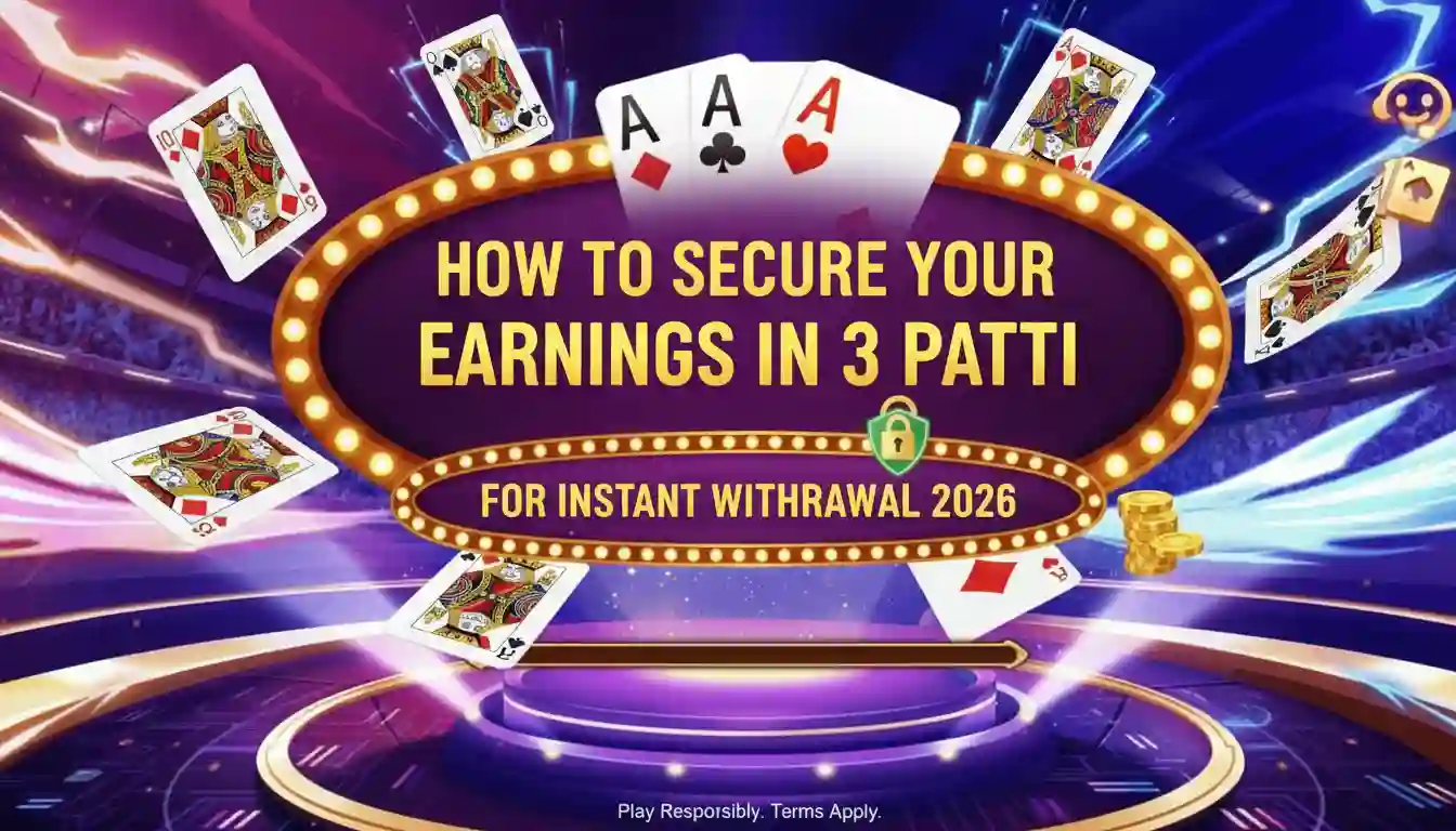 How to Secure Your Earnings in 3 Patti for Instant Withdrawal 2026