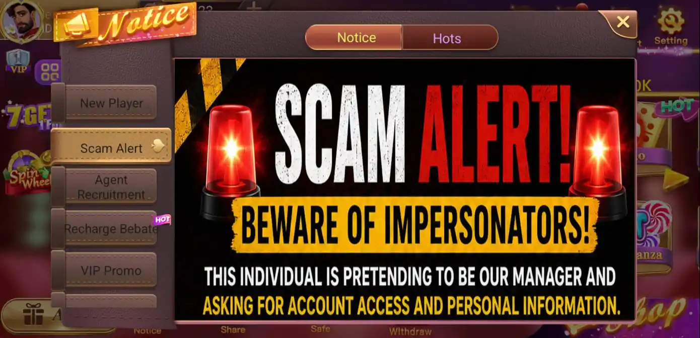 Teen Patti Official Notice July (2026) Stay Protected Against Scams