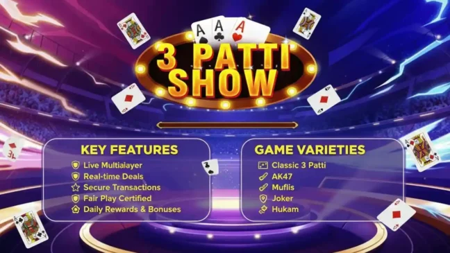 3 Patti Show Game Varieties and Features