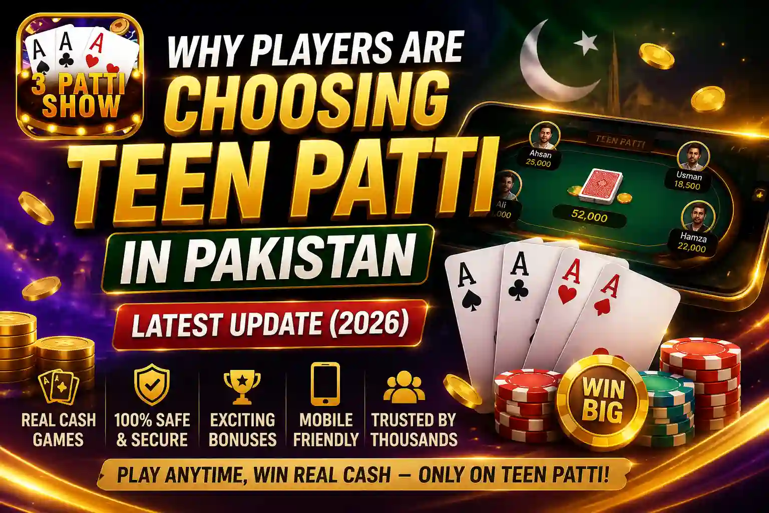 Why Players Are Choosing Teen Patti in Pakistan Latest Update (2026)